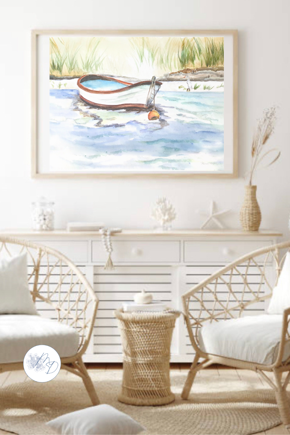 Coastal Watercolor Gallery Wall Set | Giclee Fine Art Prints | Melissa Dayton