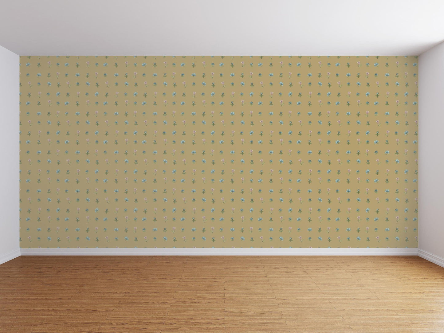 Deeside Posy Wallpaper Marigold