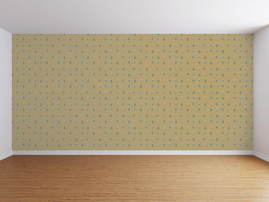 Deeside Posy Wallpaper Marigold