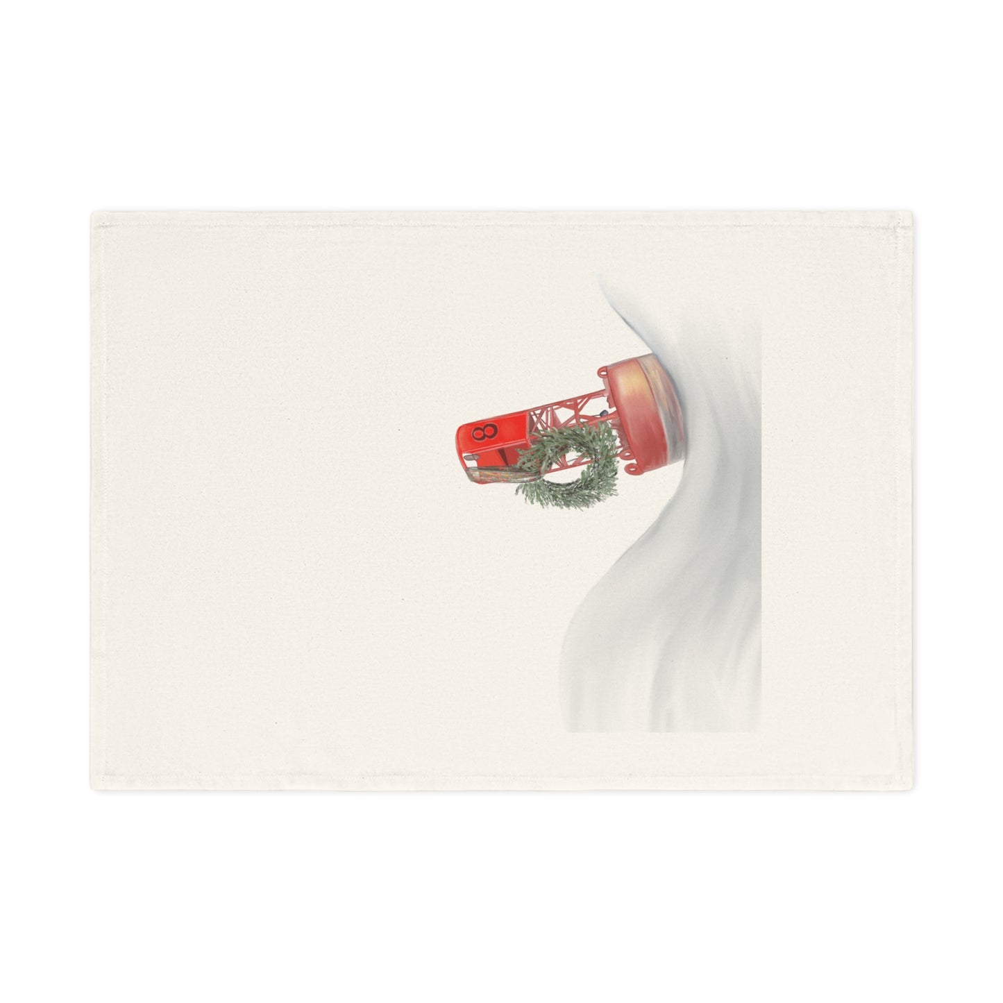 Christmas Buoy Wreath Cotton Tea Towel