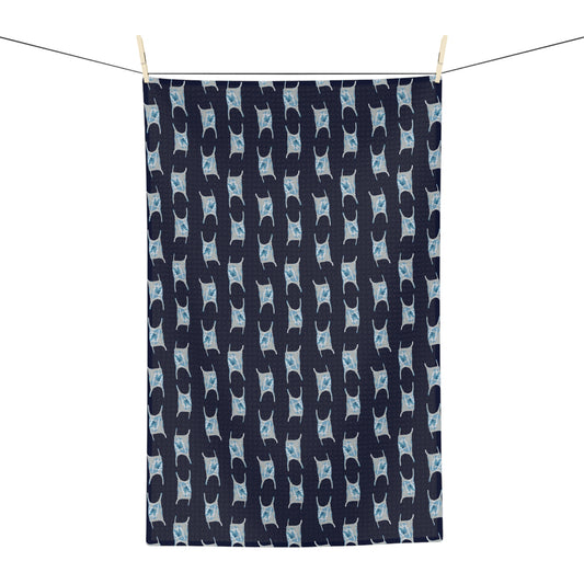 Navy Skate Pods Soft Tea Towel