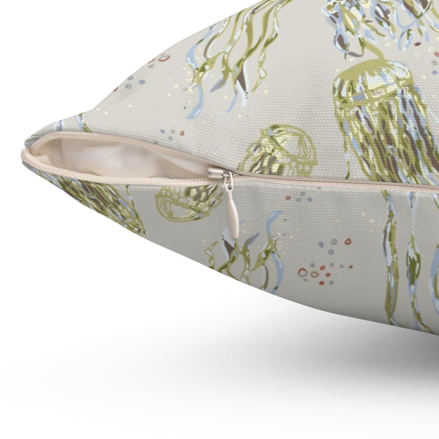 Dancing Jellies Spun Polyester Square Pillow