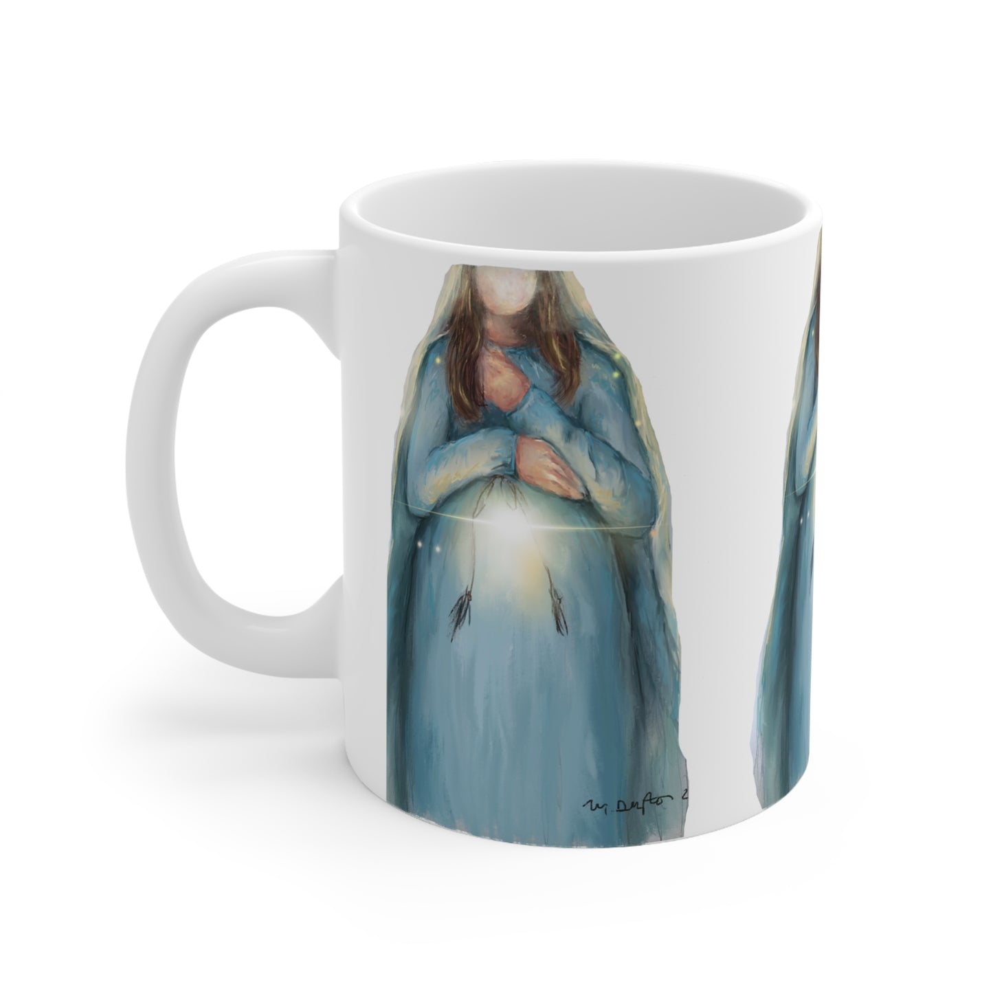 Threshold of Hope Advent/Christmas Mary Ceramic Mug 11oz