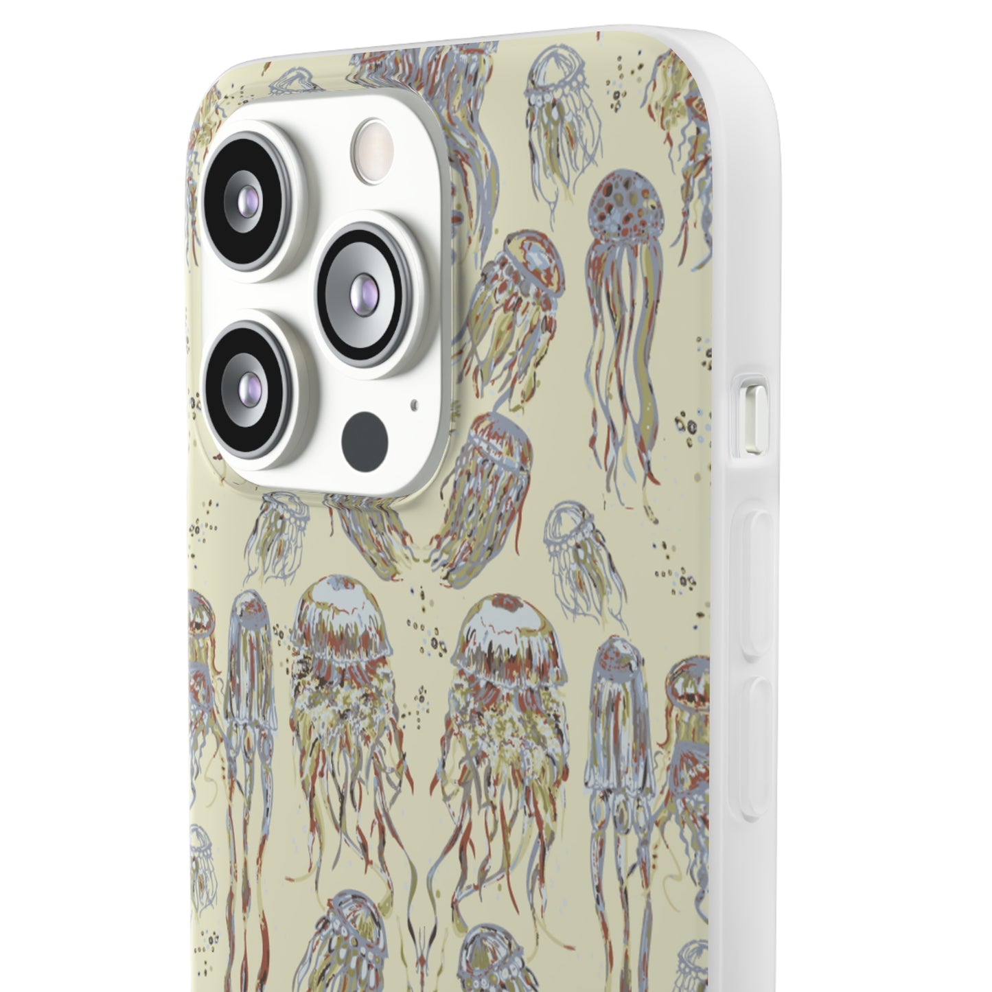 Dancing Jellies in Butter Yellow Flexi Cases