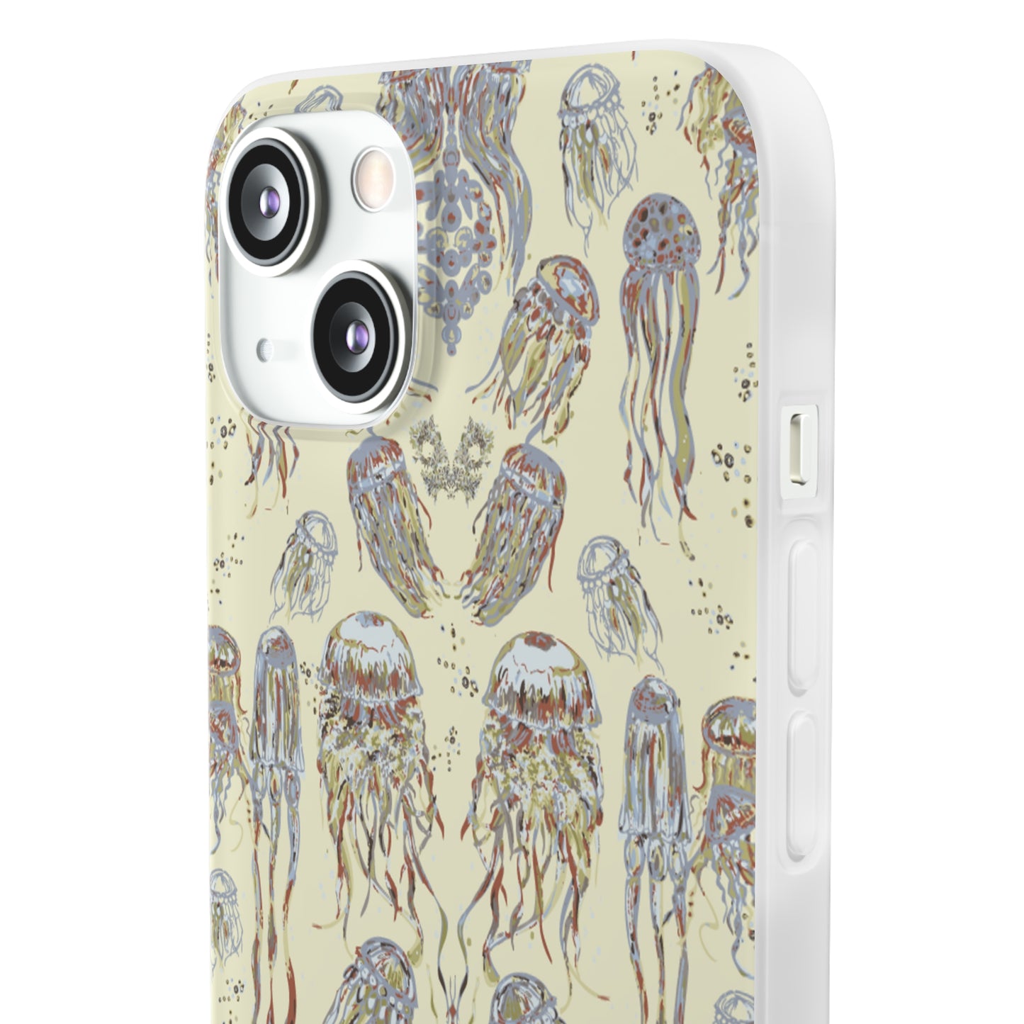 Dancing Jellies in Butter Yellow Flexi Cases