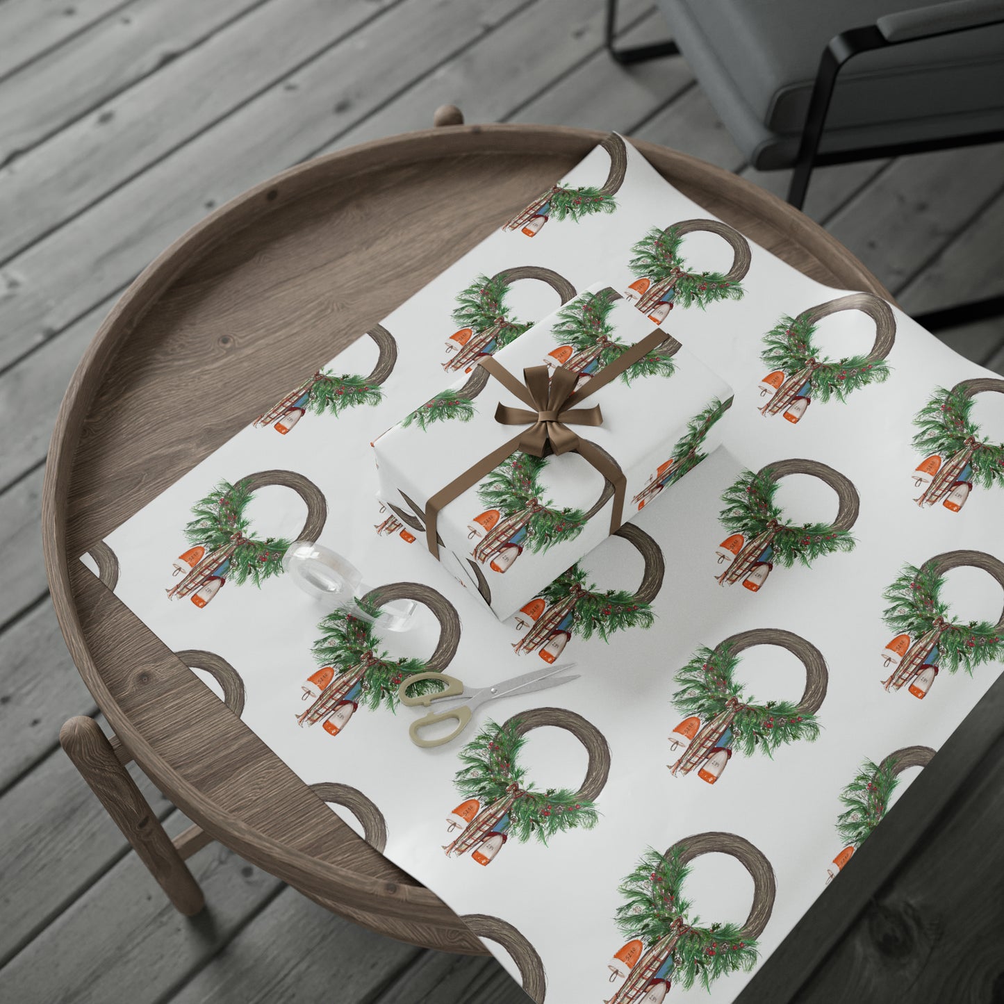 Coastal Christmas Buoy Wrapping Papers