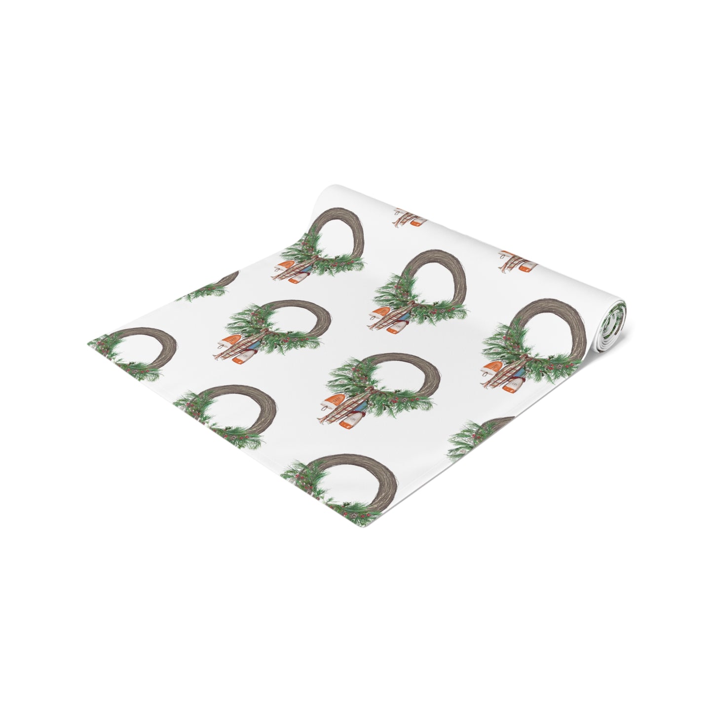 Coastal Christmas Buoy Table Runner (Cotton, Poly)