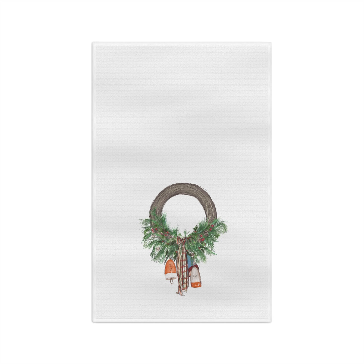 Buoy Wreath Soft Tea Towel
