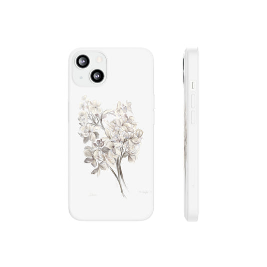 Soft white Lilac Flexi Cases