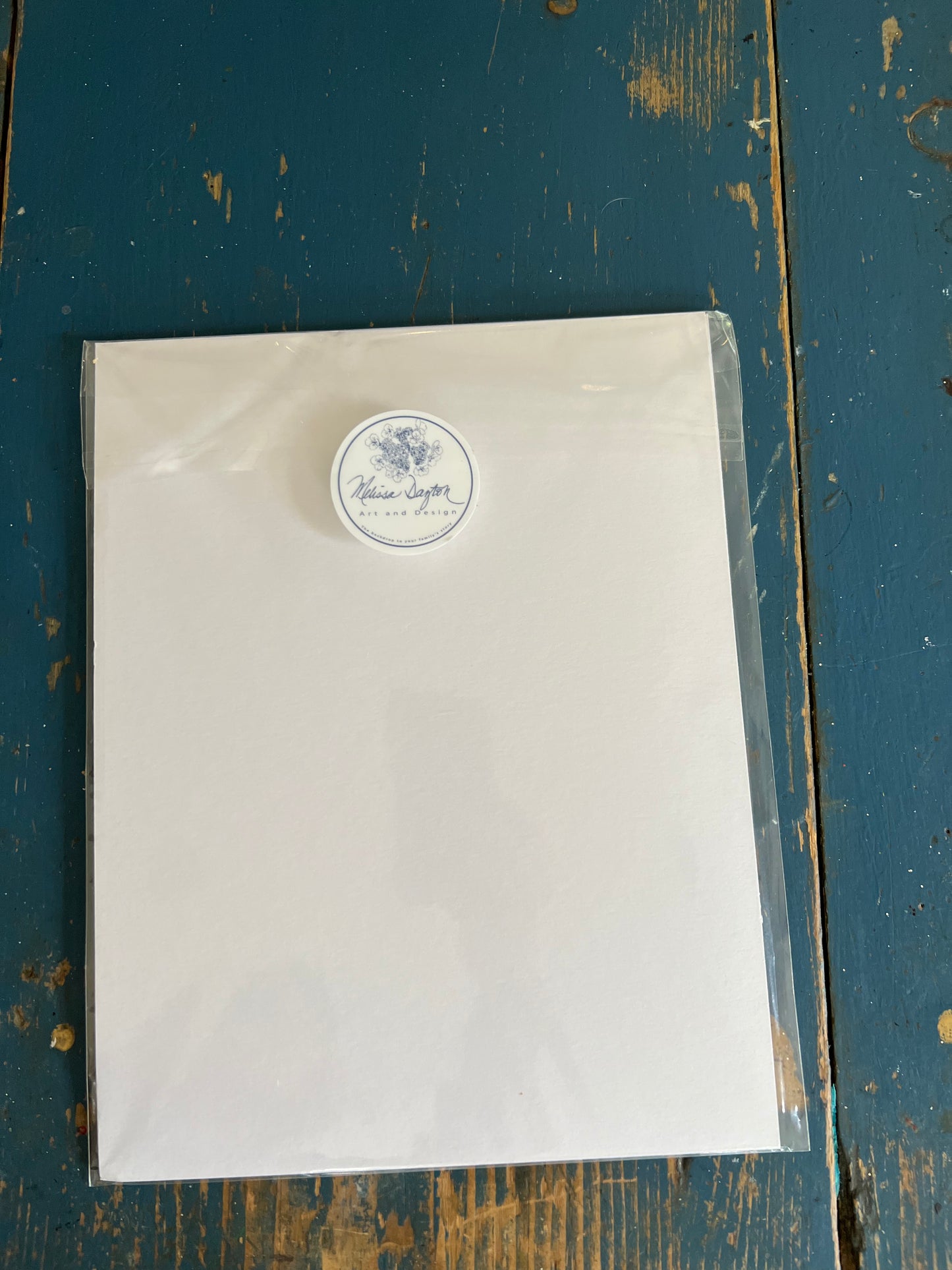 Oyster 2 – Hand-Painted Coastal Oyster Print in Deep Blue (Unframed)