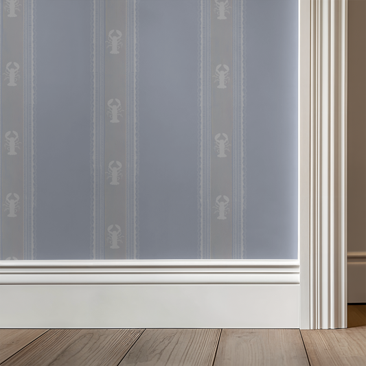 Window with frosted glass panel featuring a subtle pattern, wooden floor, and white baseboard.
