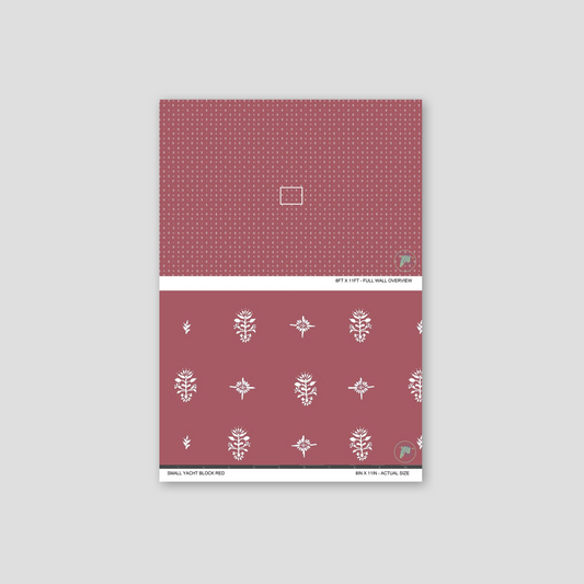 Patterned notebook on a gray background