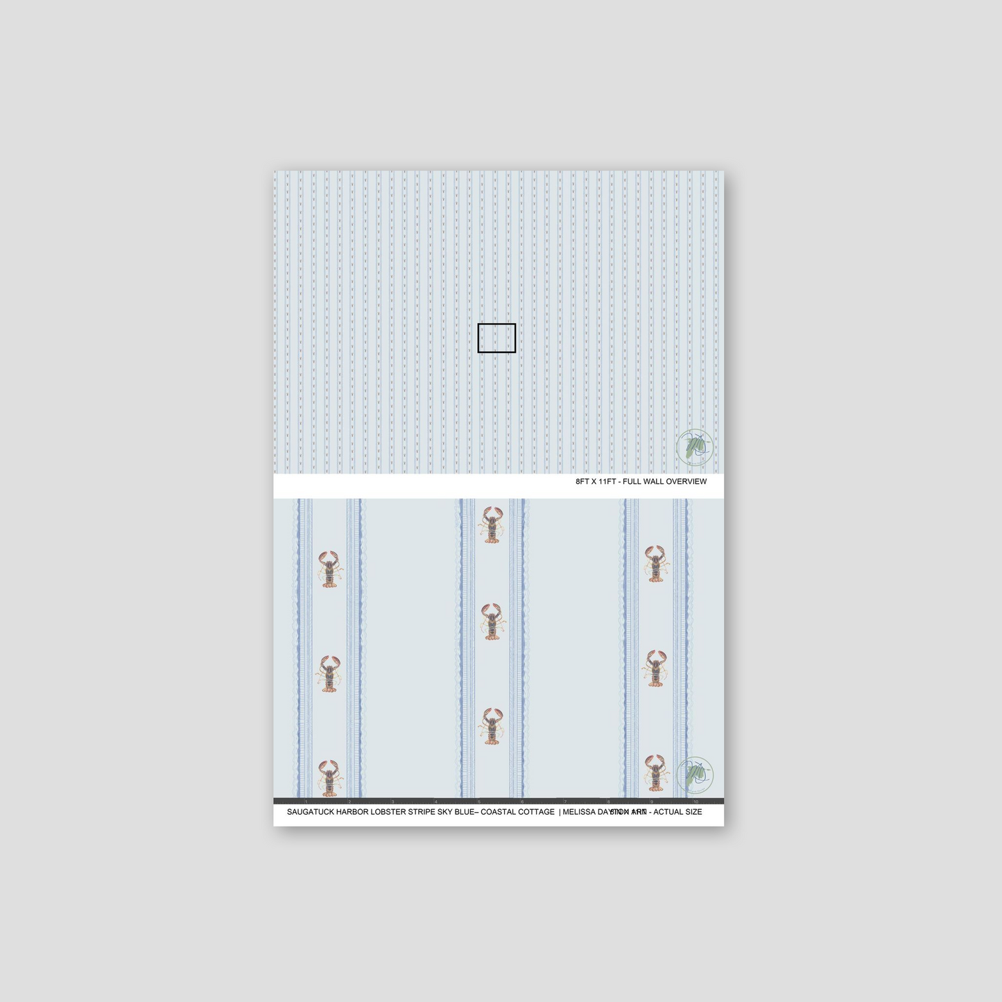 Product packaging with blue and white design on a gray background