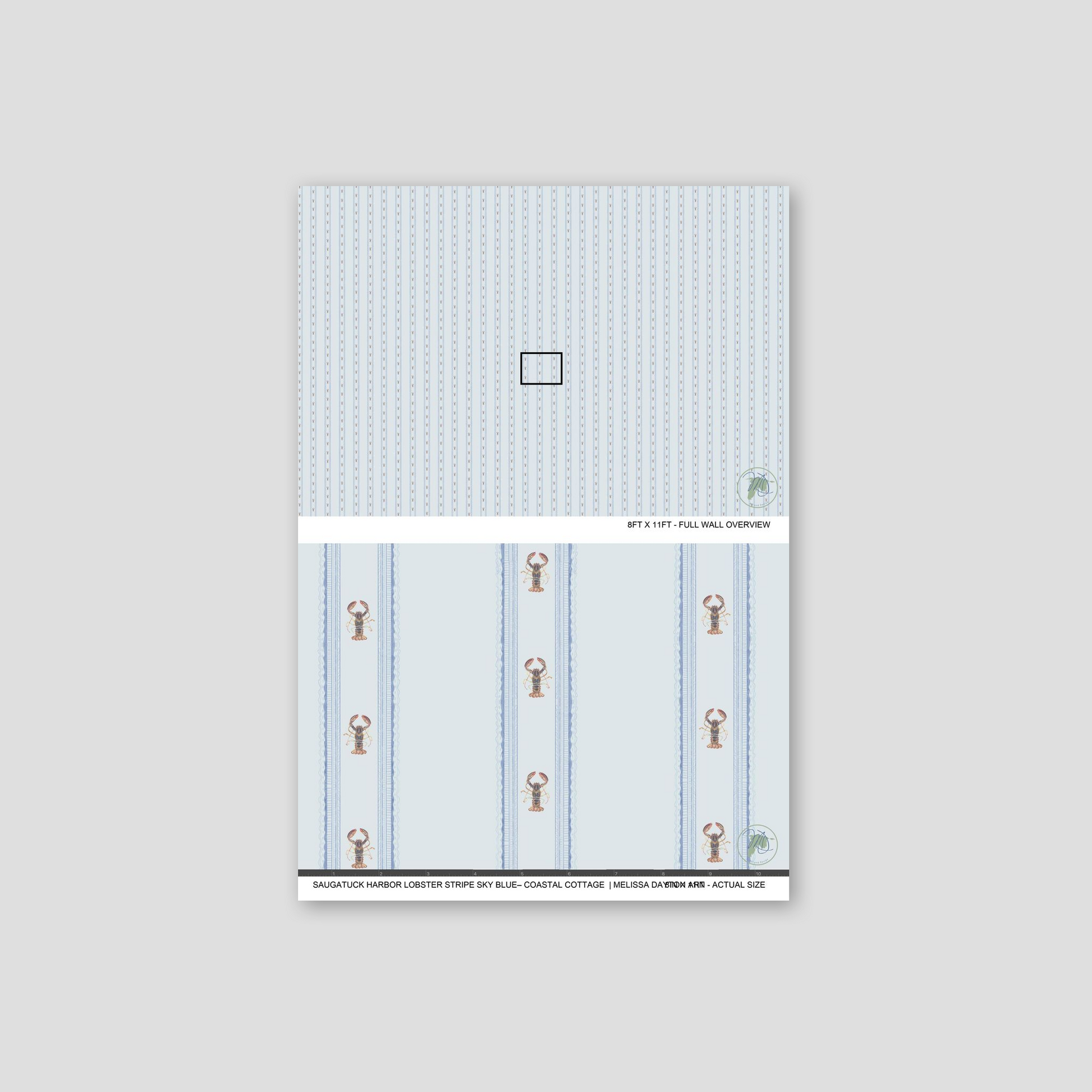 Product packaging with blue and white design on a gray background