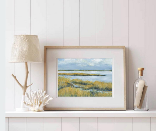 Morning Marsh Art Print- Unframed