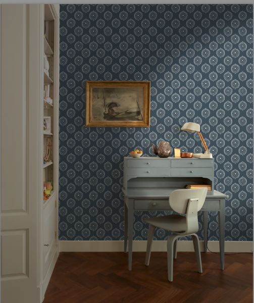 Nor Easter Rosette- Deep Blue