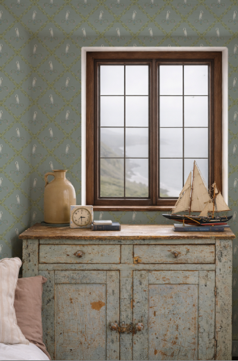 Manor Trellis Craenleigh Wallpaper  Castle Gray