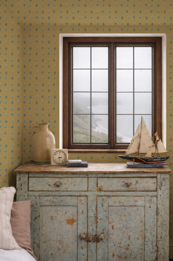 Deeside Posy Wallpaper Marigold