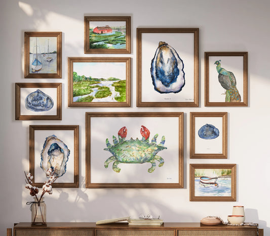 Coastal Watercolor Gallery Wall Set | Giclee Fine Art Prints | Melissa Dayton