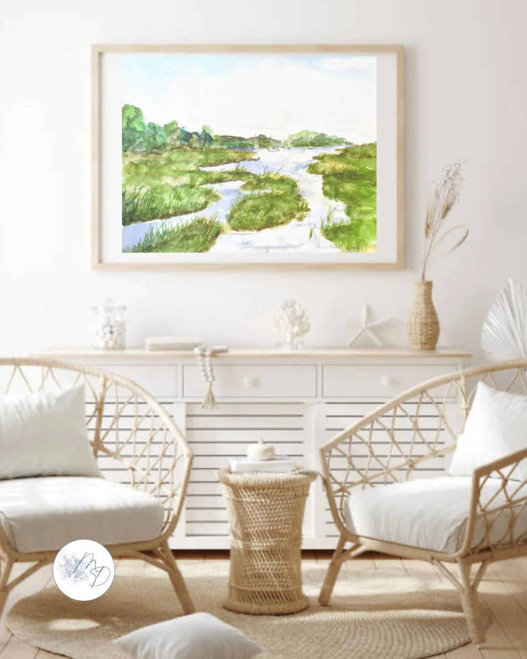 Coastal Watercolor Gallery Wall Set | Giclee Fine Art Prints | Melissa Dayton