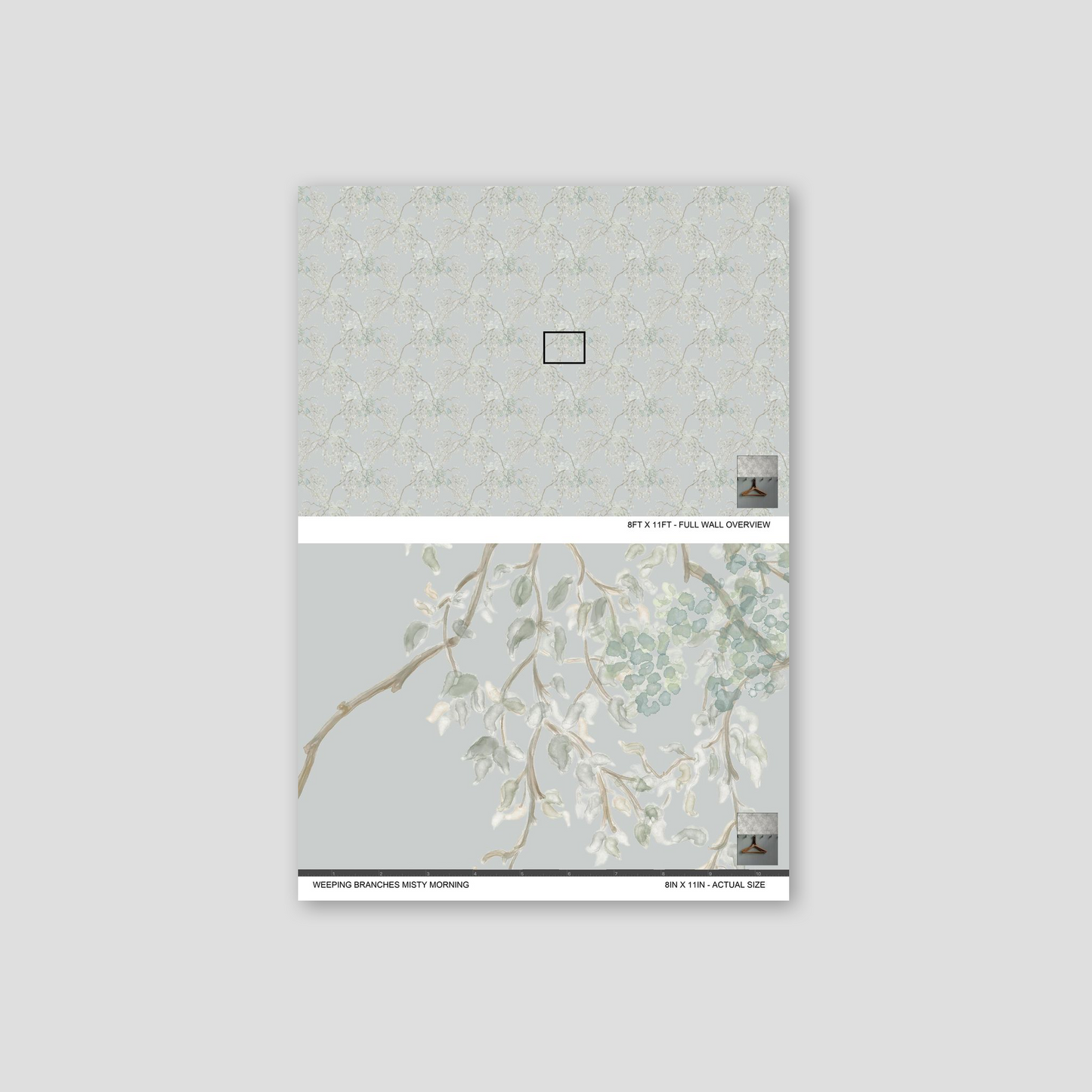 Notebook with floral design on a light gray background
