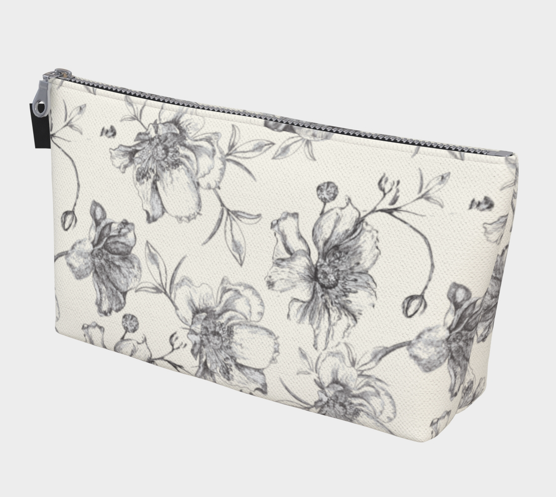 wild roses make up bag