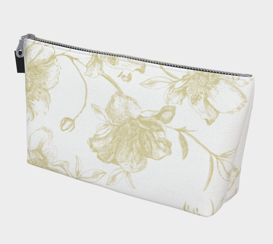 wild roses make up GREY bag