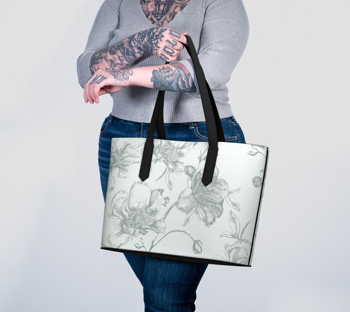 Grey Vegan Tote