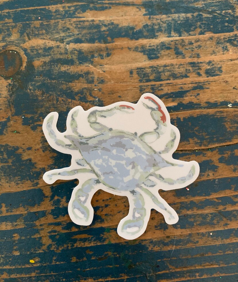 Blue Crab Vinyl Sticker