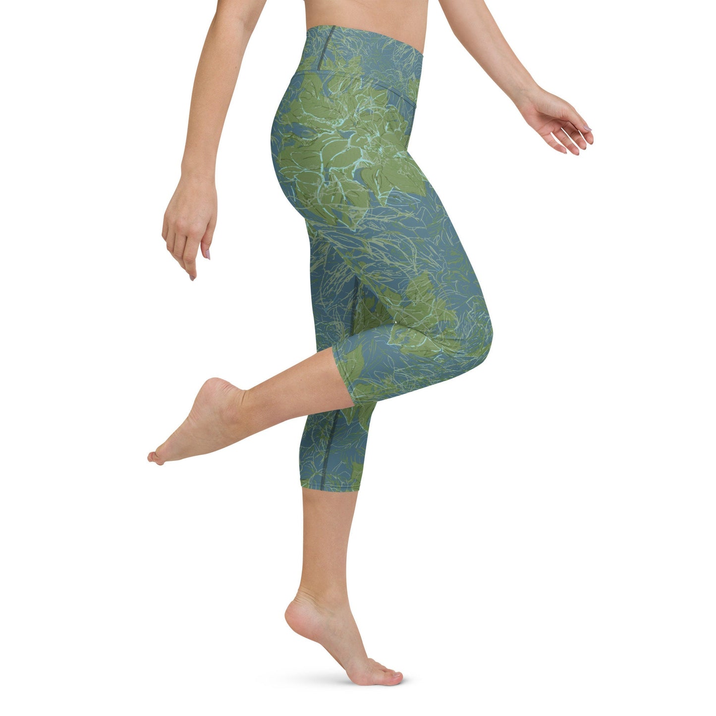 Yoga Capri Leggings- Hosta