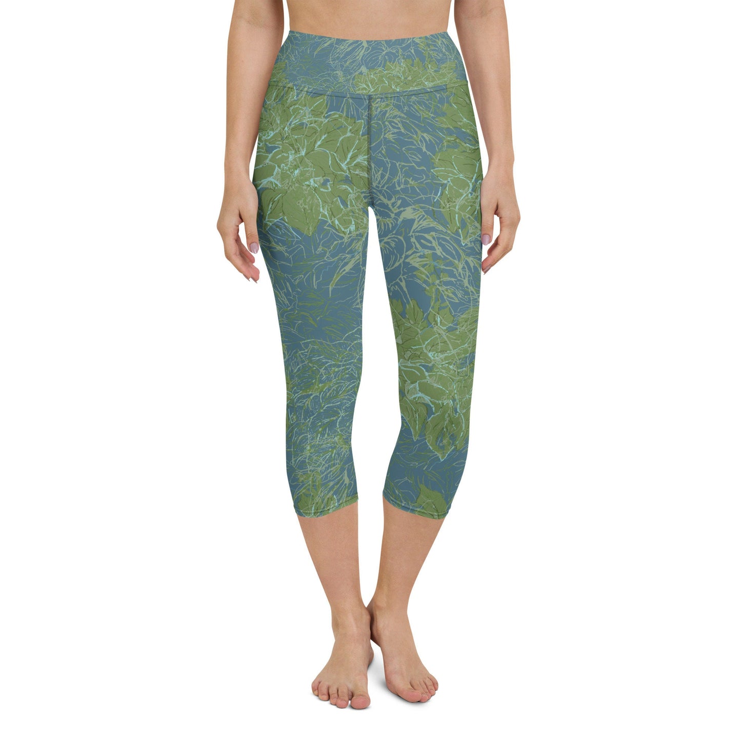 Yoga Capri Leggings- Hosta